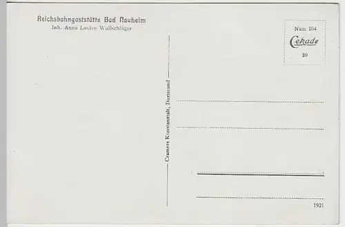 (19153) AK Bad Nauheim, Mehrbildkarte, vor 1945