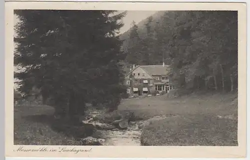 (19141) AK Tabarz, Thür. Wald, Lauchagrund, Massemühle 1927