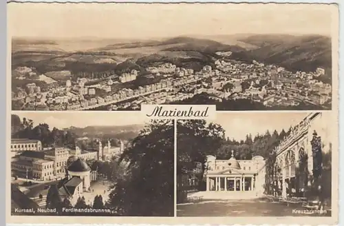 (19132) Foto AK Marienbad, Marianske Lazne, Mehrbildkarte, vor 1945
