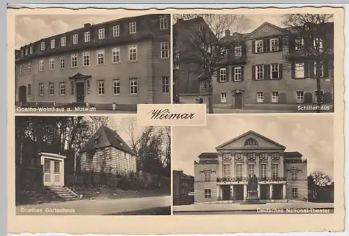 (19118) Foto AK Weimar, Thür., Mehrbildkarte, Feldpost 1942