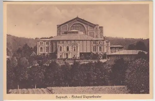 (19104) AK Bayreuth, Festspielhaus, vor 1945