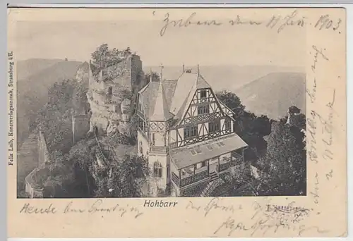 (19091) AK Zabern, Saverne, Burg Hohbarr, Chateau du Haut-Barr 1903
