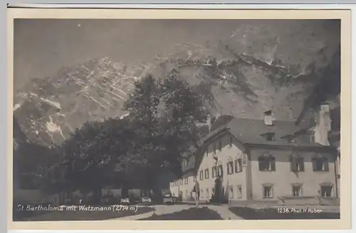 (19088) Foto AK Schönau am Königssee, St. Bartholomä 1930