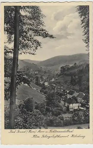 (19083) AK Bad Grund, Harz, Hübichweg, vor 1945