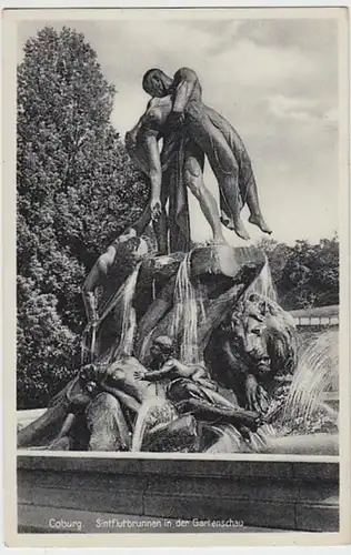 (19071) AK Coburg, Sintflutbrunnen, vor 1945