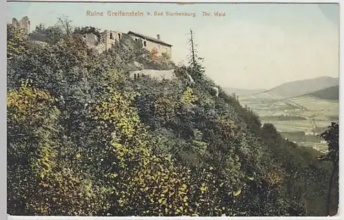 (19066) AK Bad Blankenburg, Burg Greifenstein 1925
