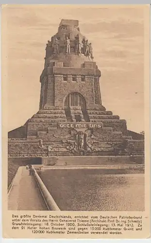(19052) AK Leipzig, Völkerschlachtdenkmal, vor 1945