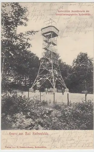 (19050) AK Gruß aus Bad Rothenfelde, Aussichtsturm 1904