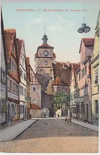 (19049) AK Rothenburg ob der Tauber, Weißer Turm, um 1908