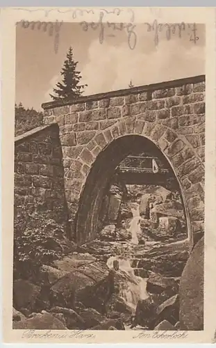 (19021) AK Brocken, Harz, am Eckerloch 1925