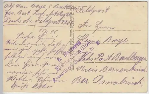 (19020) AK Saint-Mihiel, Panorama, Feldpost 1918