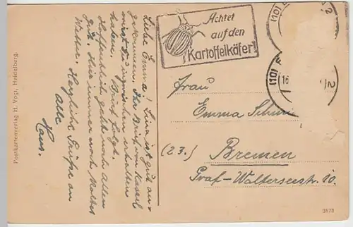 (19010) Künstler AK Heidelberg, Großes Fass, vor 1945