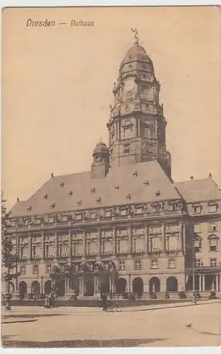 (19007) AK Dresden, Rathaus, vor 1945