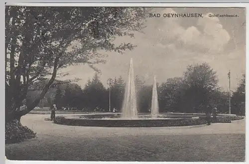 (18997) AK Bad Oeynhausen, Goldfischbassin 1926