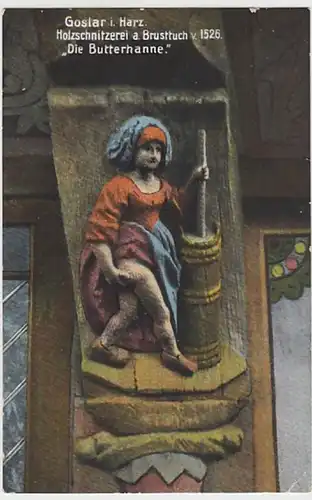 (18962) AK Goslar, Harz, Brusttuch, Butterhanne, vor 1945