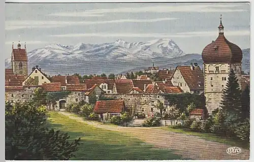(18960) Künstler AK Bregenz, Säntis, bis 1918