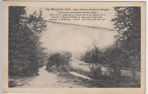 (18957) AK Müngstener Brücke 1918