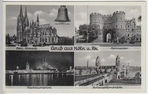(18944) AK Köln, Mehrbildkarte, Hahnentor, vor 1945