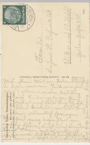 (18939) AK Rolandswerth, Rolandsbogen 1934