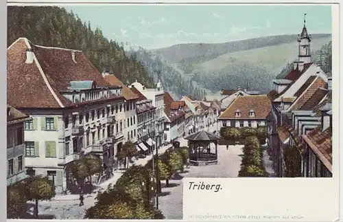(18892) AK Triberg im Schwarzwald, Stadtansicht, bis 1905