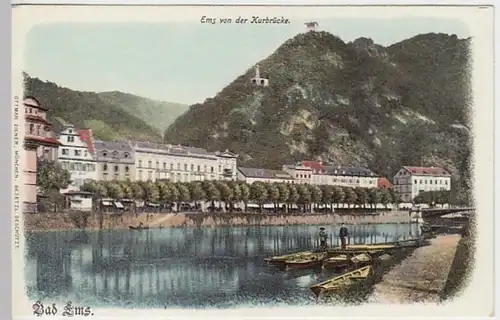 (18876) AK Bad Ems, Stadtansicht, bis 1905