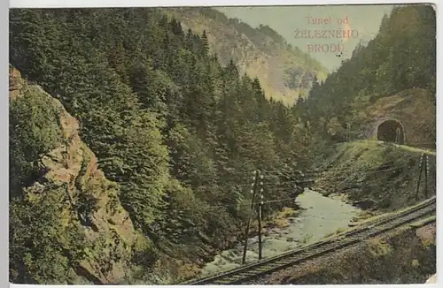 (18836) AK Zelezneho Brodu, Tunnel, vor 1945