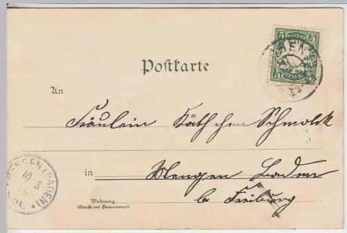 (18715) Künstler AK Fritz Bergen, Schloss Nymphenburg, München 1902