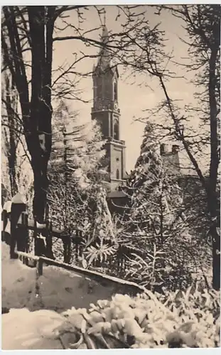 (18666) AK Eibenstock, Kirche 1960