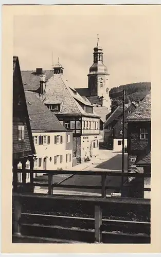 (18639) Foto AK Geising Altenberg, Kirche 1962