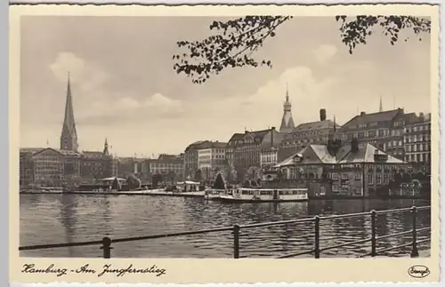 (18610) Foto AK Hamburg, Jungfernstieg, vor 1945