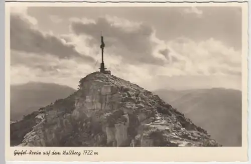 (18543) Foto AK Wallberg, Mangfallgebirge, Gipfelkreuz