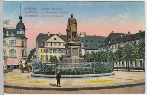 (18534) AK Koblenz (Rhein), Goeben Denkmal, vor 1926