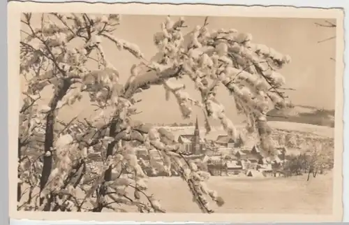 (18531) Foto AK Altenberg (Erz.), Ortsansicht im Winter 1937