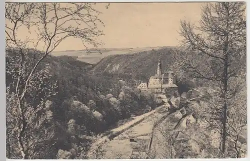 (18529) AK Weesenstein, Schloss mit Finkenfang u. Maxen, vor 1945