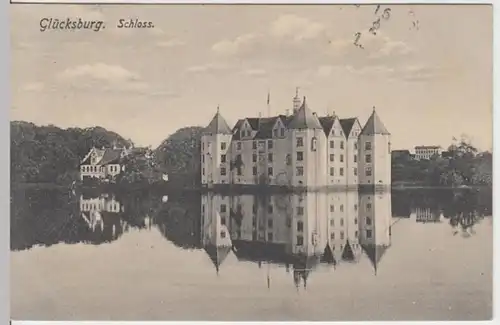 (18401) AK Ostseebad Glücksburg, Schloss 1910