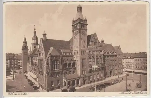 (18373) AK Chemnitz, Neues Rathaus 1930