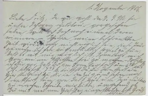 (18317) Ganzsache DR Darmstadt 1906