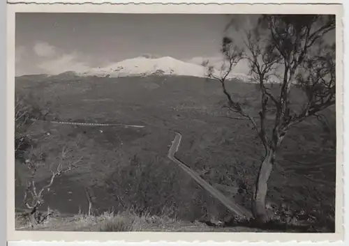 (18281) Foto AK Ätna (Sizilien), Straße zum Grande Albergo 1938