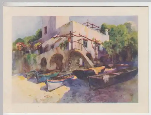 (18252) Künstler AK M.Danesi Capri, Spiaggia 1938