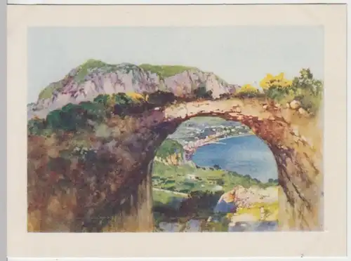 (18259) Künstler AK M.Danesi Capri, Dal Monte di Tiberio 1938
