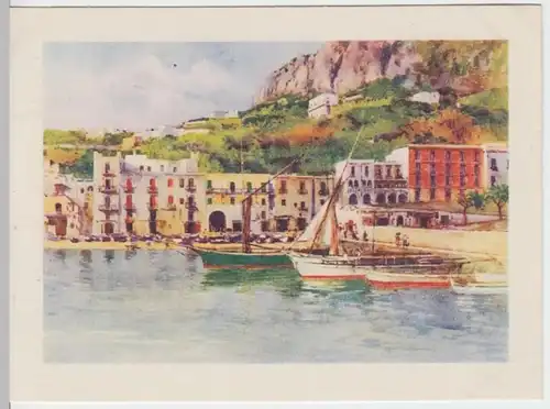 (18255) Künstler AK M.Danesi Capri, Marina Grande 1938