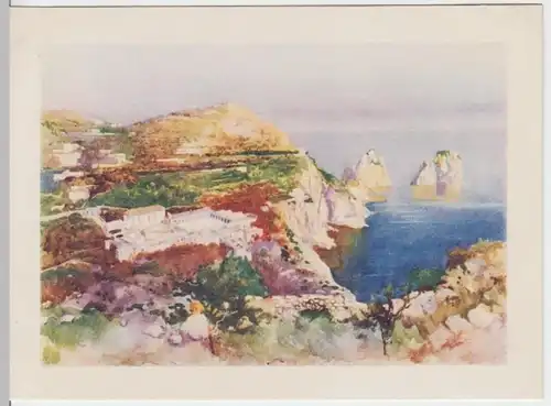(18251) Künstler AK M.Danesi Capri, La Certosa u. Faraglioni 1938