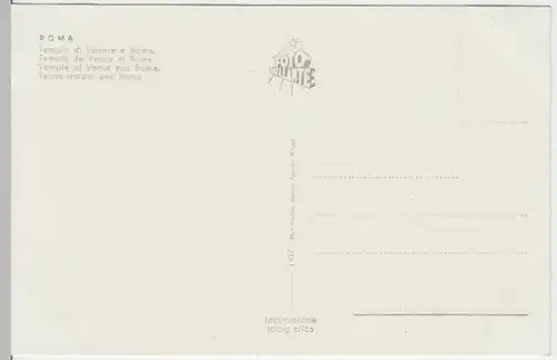 (18218) Foto AK Rom, Roma, Venustempel 1938