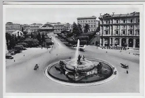 (18183) Foto AK Rom, Roma, Piazza dell' Esedra u. Termini-Bahnhof 1938