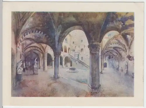(18182) Künstler AK M. Danesi, Florenz, Bargello, Palazzo del Podesta 1938