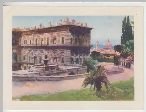 (18177) Künstler AK M. Danesi, Florenz, Palazzo Pitti (Rückseite) 1938