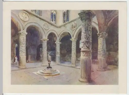 (18174) Künstler AK M. Danesi, Florenz, Hof des Palazzo Vecchio 1938