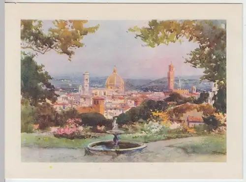 (18171) Künstler AK M. Danesi, Florenz, Panorama Giardino Boboli 1938