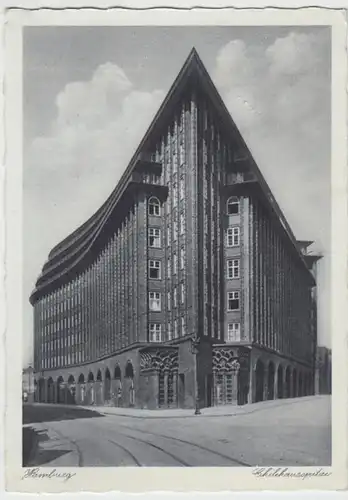 (18160) AK Hamburg, Chilehaus 1938