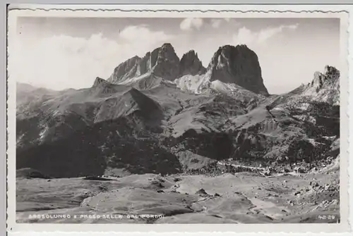 (18083) Foto AK Sasso Lungo, Langkofel (Dolomiten) mit Passo Sella dal Pordoi 19